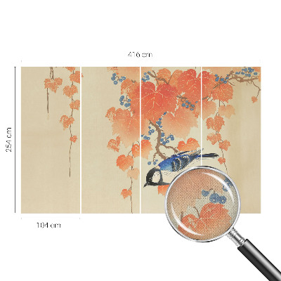 Papel mural con patrón decorativo Armonía del Vino