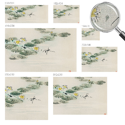 Papel mural con patrón decorativo Aguas tranquilas