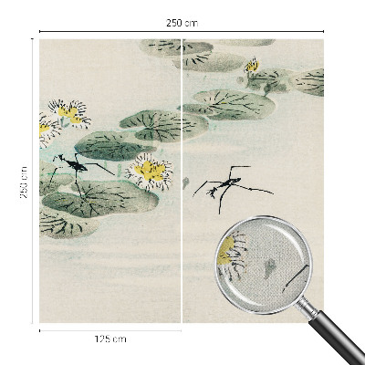 Papel mural con patrón decorativo Aguas tranquilas