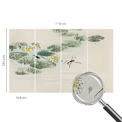 Papel mural con patrón decorativo Aguas tranquilas