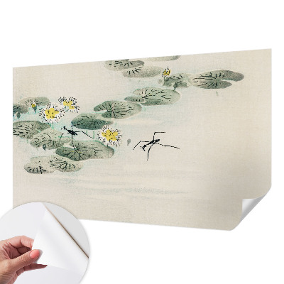 Papel mural con patrón decorativo Aguas tranquilas