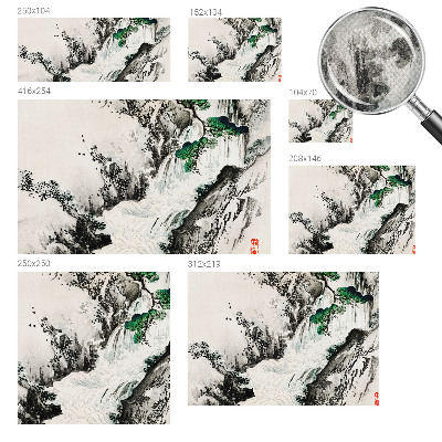 Mural de pared con estampado hermoso Cascada natural