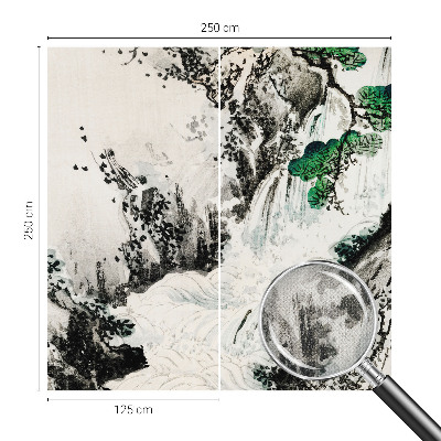 Mural de pared con estampado hermoso Cascada natural