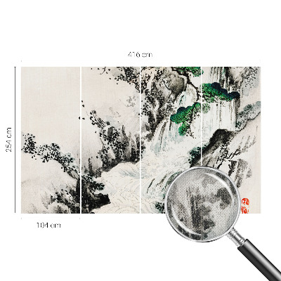 Mural de pared con estampado hermoso Cascada natural