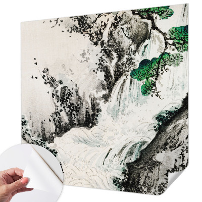 Mural de pared con estampado hermoso Cascada natural
