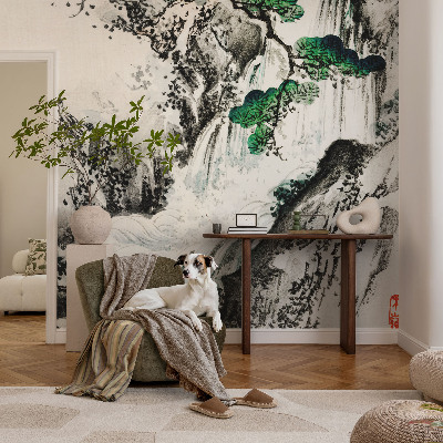 Mural de pared con estampado hermoso Cascada natural