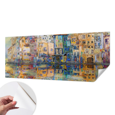 Papel mural texturado decorativo con diseño 'Ciudad mágica'
