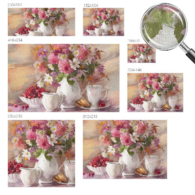 Fotomural decorativo para cabecero de cama flores silvestres