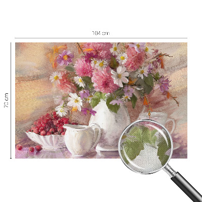 Fotomural decorativo para cabecero de cama con motivo de flores silvestres