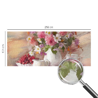 Fotomural decorativo para cabecero de cama con motivo de flores silvestres