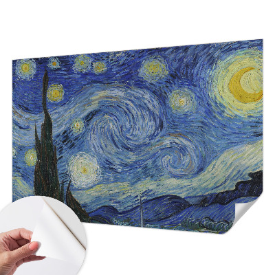 Papel mural con patrón decorativo con diseño «Vórtice nocturno»