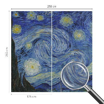 Papel mural con patrón decorativo con diseño «Vórtice nocturno»