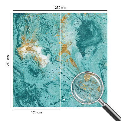 Mural de pared con estampado hermoso olas del mar