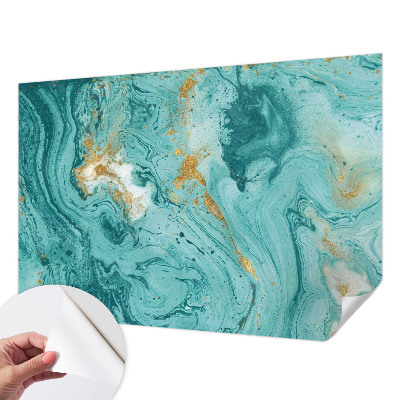 Mural de pared con estampado hermoso con diseño de olas del mar
