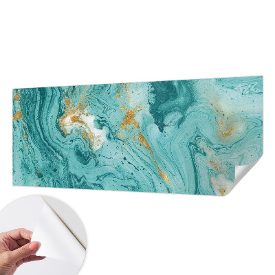 Mural de pared con estampado hermoso con diseño de olas del mar