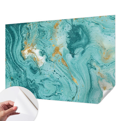 Mural de pared con estampado hermoso olas del mar