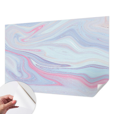 Papel mural texturado decorativo con motivo de remolino en tonos pastel