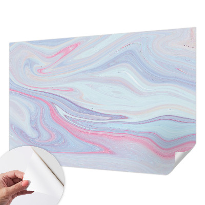Papel mural texturado decorativo con motivo de remolino en tonos pastel
