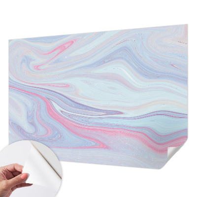 Papel mural texturado decorativo con motivo de remolino en tonos pastel