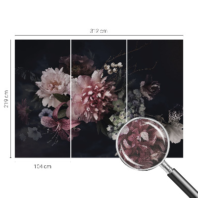 Papel mural con patrón decorativo Arreglo floral