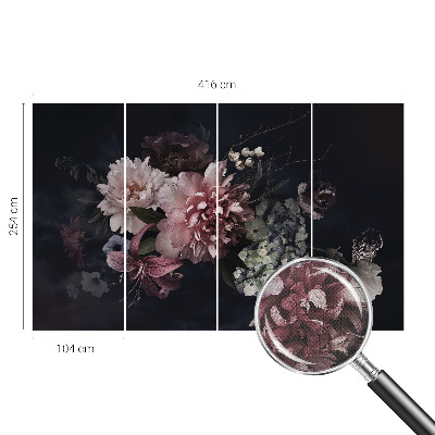 Papel mural con patrón decorativo Arreglo floral