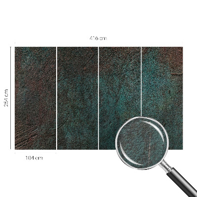 Papel mural con patrón decorativo Superficie rústica