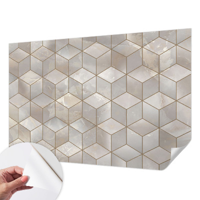 Fotomural decorativo para cabecero de cama con mosaico geométrico