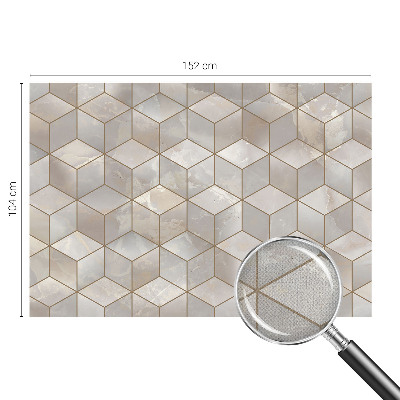 Fotomural decorativo para cabecero de cama con mosaico geométrico