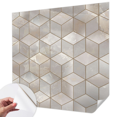 Fotomural decorativo para cabecero de cama con mosaico geométrico