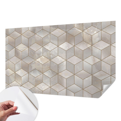 Fotomural decorativo para cabecero de cama con mosaico geométrico