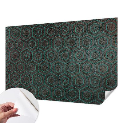 Fotomural decorativo para cabecero de cama con patrón geométrico