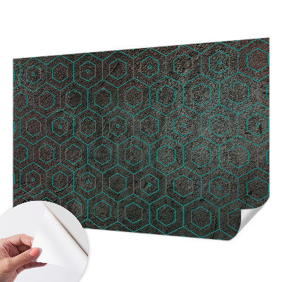 Fotomural decorativo para cabecero de cama con patrón geométrico