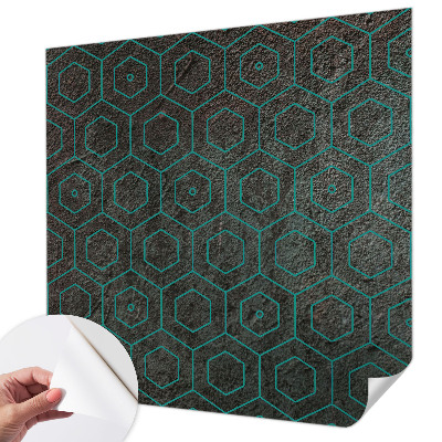 Fotomural decorativo para cabecero de cama con patrón geométrico