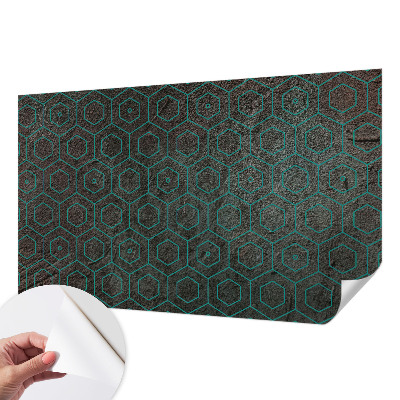 Fotomural decorativo para cabecero de cama con patrón geométrico