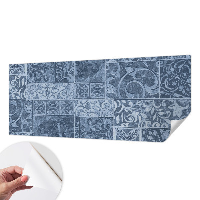 Papel mural texturado decorativo con estampado de adornos para plantas