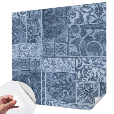 Papel mural texturado decorativo con estampado de adornos para plantas