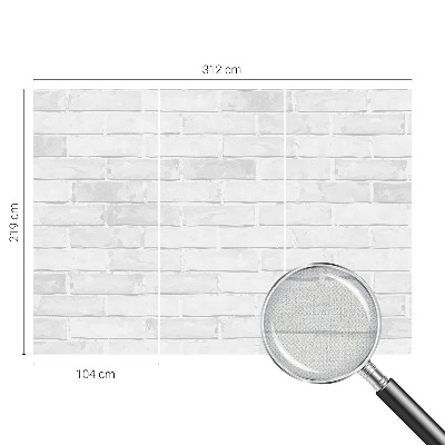 Fotomural decorativo para cabecero de cama con diseño de muro de ladrillo