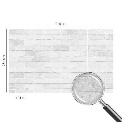 Fotomural decorativo para cabecero de cama con diseño de muro de ladrillo
