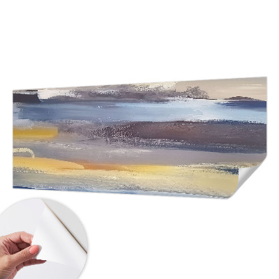 Papel mural con patrón decorativo con un paisaje tranquilo