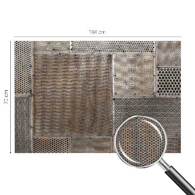 Papel mural texturado decorativo Patrones metálicos