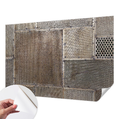 Papel mural texturado decorativo con patrones metálicos