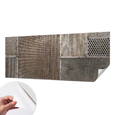 Papel mural texturado decorativo con patrones metálicos
