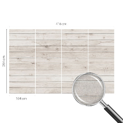 Mural de pared con estampado hermoso Madera natural