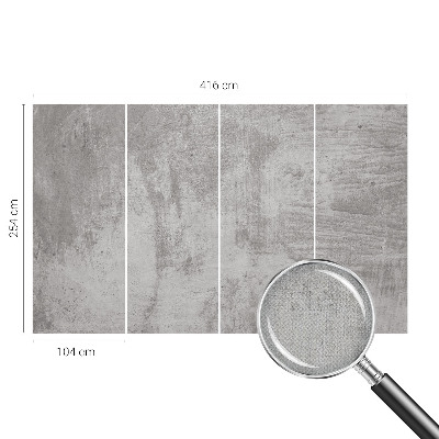 Fotomural decorativo para cabecero de cama Hormigón crudo