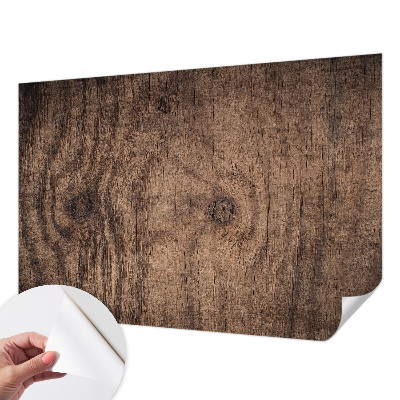 Papel mural con patrón decorativo con acabado de madera rústica