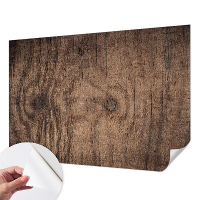 Papel mural con patrón decorativo con acabado de madera rústica