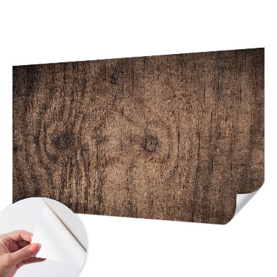 Papel mural con patrón decorativo con acabado de madera rústica