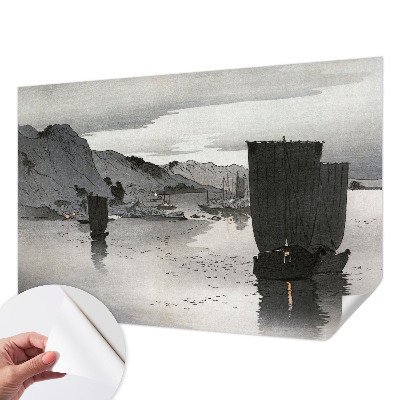 Papel mural texturado decorativo con diseño 'Bahía vespertina'
