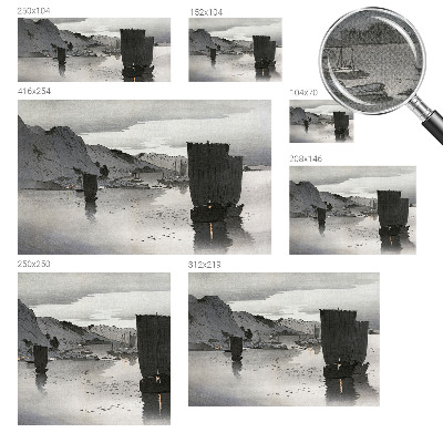 Papel mural texturado decorativo Bahía vespertina