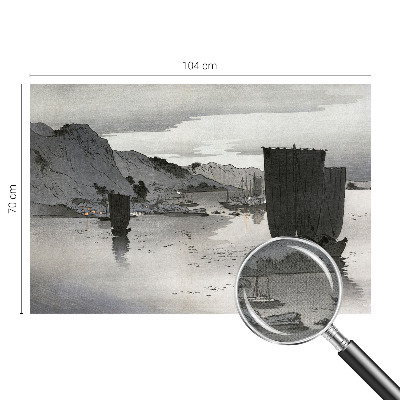 Papel mural texturado decorativo Bahía vespertina